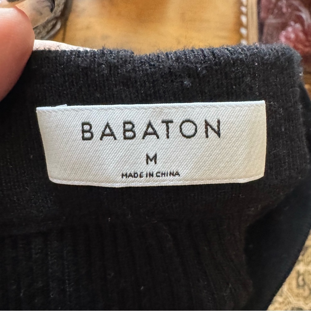 Aritzia Babaton Distill Ribbed Knit Leggings With Side Slit Classic Basic - Picture 4 of 4